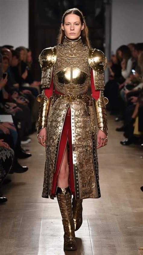 Dolce And Gabbana Fantasy Fashion Female Armor Fashion