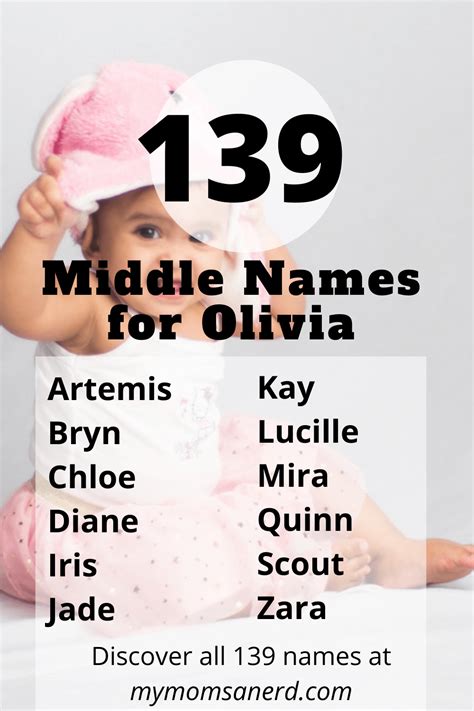 Middle Names For Olivia 139 Elegant And Unique Ideas For Your Baby