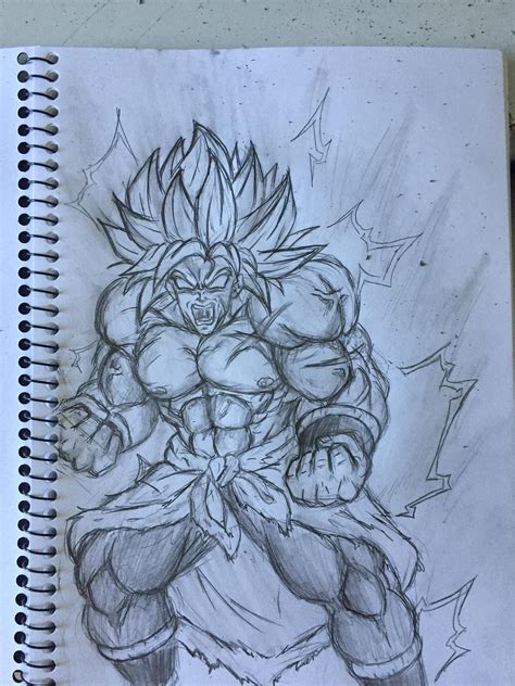 Just A Rough Sketch Of Broly Dbz