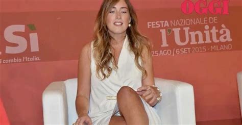 Maria Elena Boschi Incidente Sexy Alla Festa Dellunit Video Video