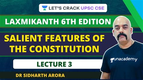 L Salient Features Of The Constitution Polity Laxmikanth Th In Hours Upsc Cse Ias