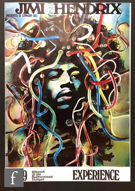 Gunther Kieser Jimi Hendrix Experience Reproduction Concert Poster