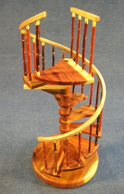 This is when the scene cuts to a view of the local prison. rustic circluar staircases | 12 Scale Rustic Red Cedar Miniature Spiral Staircase: Sculptures ...