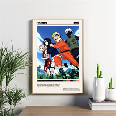 Naruto Poster Sasuke Poster Kakashi Poster Sakura Poster Etsy