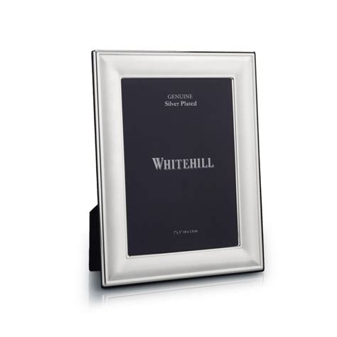 Whitehill Frames Silver Plated Plain Photo Frame 13cm X 18cm