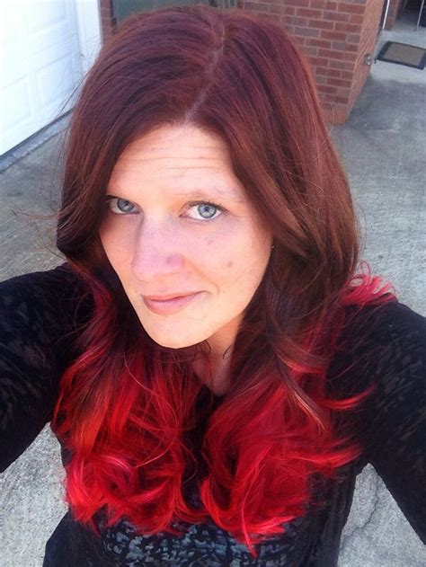 This also means it doesn't matter whether you have the dye job done at a salon or you diy it in. Newest hair color. Deep rich brown with fire engine red ...