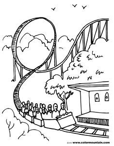 Free coloring sheets to print and download. Kids Summer Coloring Printables - Flowers, Amusement Parks ...
