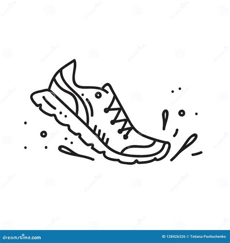 Vector Illustration Of Running Shoe Stock Vector Illustration Of