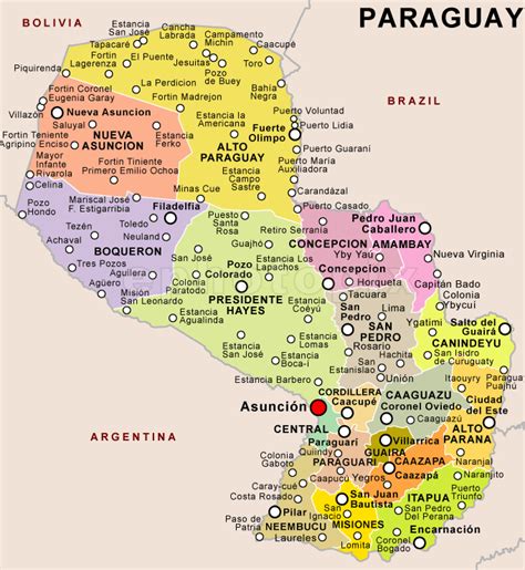 Tetã paraguái), is a country in south america. Map Provinces Paraguay