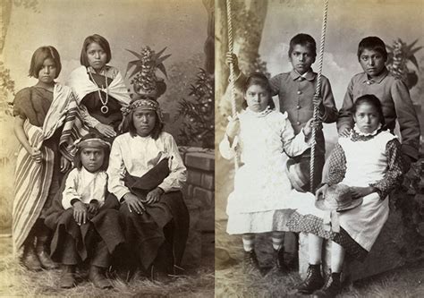Portraits Of American Indians Before And After Entering Carlisle Indian