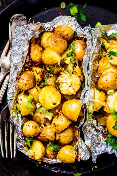 Camping Potatoes Bbq Recipes Side Dish Recipes Potato Recipes Indian