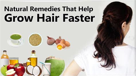 8 Natural Remedies That Help Grow Hair Faster Youtube