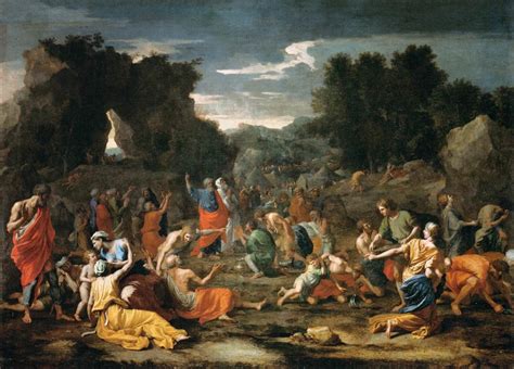 The Israelites Gathering Manna In The Desert Nicolas Poussin