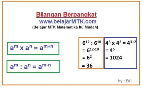 Bilangan Berpangkat Belajar Mtk