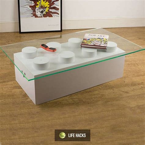 With a transparent glass top that turns into a storage compartment, it could act as the perfect home for a new terrarium. Awesome lego coffee table - Life Hacks | Coffee table ...