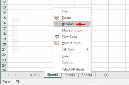 Cara Mengubah Nama Lembar Kerja Worksheet Di Microsoft Excel