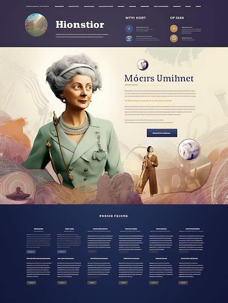 Premium Photo Website Of Womens History Month Historical Books Museum