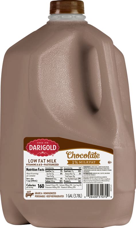 Chocolate Milk 1% Low Fat gallon | Darigold