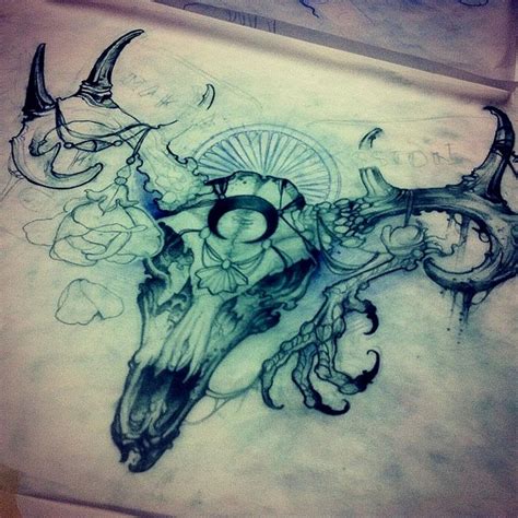 45 Deer Skull Tattoos Pictures With Meanings Get Free Tattoo Design