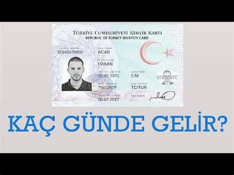 Yeni Kimlik Kaç Günde Gelir? - YouTube