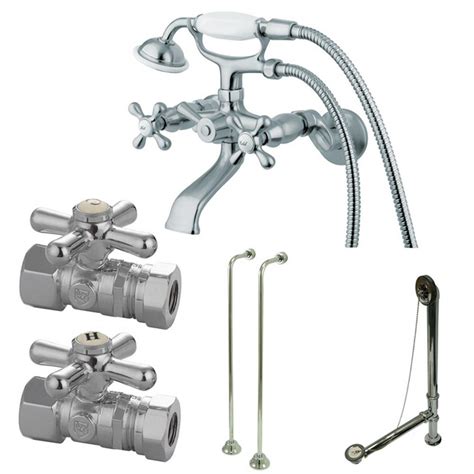 Bathroom tubs bathroom cabinet bathroom vanity bathroom accessories toliet seat bathroom bathroom water heater bathroom tub easy home sanitary bath bathtub for 2 person. Kingston Brass Tub Wall-Mount Adjustable Centers 3-Handle ...
