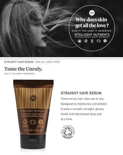 Intelligent Nutrients Straight Hair Serum Certified