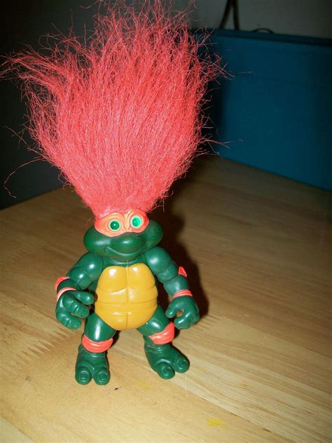 1993 Tmnt Raphael Trollteenage Mutant Turtle Orange Hair 3757769913
