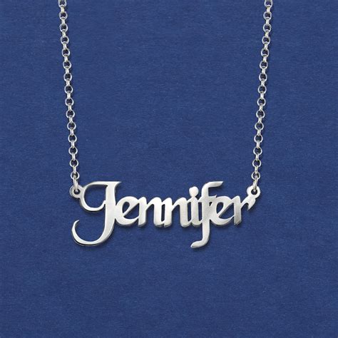 sterling silver personalized name necklace ross simons