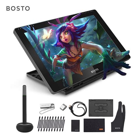 Bosto Bt 16hd Portable 156 Inch H Ips Lcd Graphics Drawing Tablet