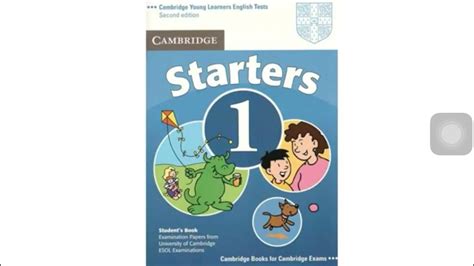 Cambridge Starters Test 1 With Answers Youtube