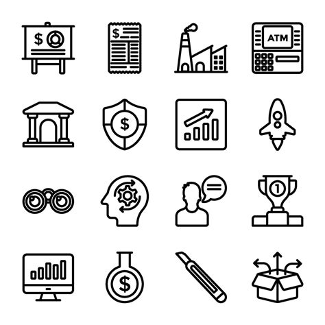 Startup And New Business Flat Icons Set 26970328 Vector Art At Vecteezy