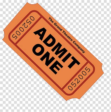 Tickets Admit One Ticket Transparent Background Png Clipart Hiclipart