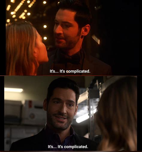 they were always having a moment whenever he said it s it s complicated r lucifer