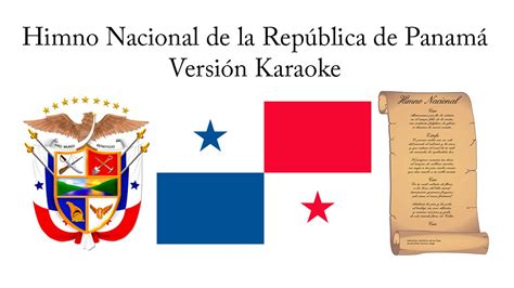 Himno Nacional de la República de Panamá Versión Karaoke YouTube