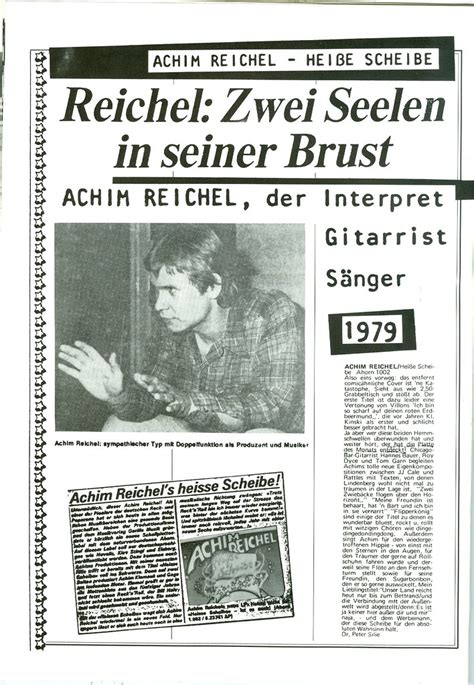 1982 Achim Reichel Blues In Blond Tour Side 13 Flickr