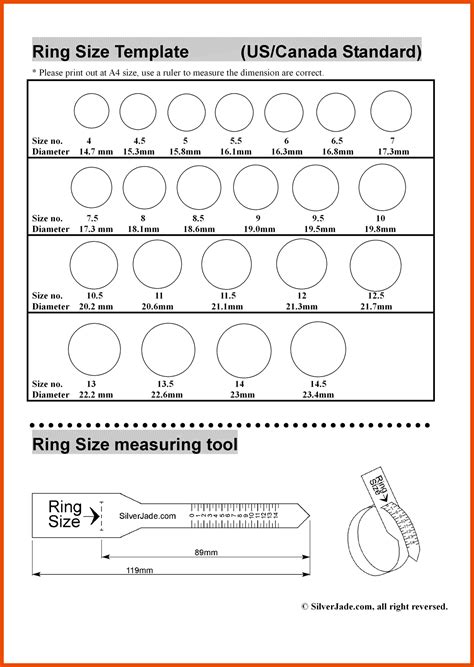 Exceptional Printable Ring Size Chart Marvin Blog