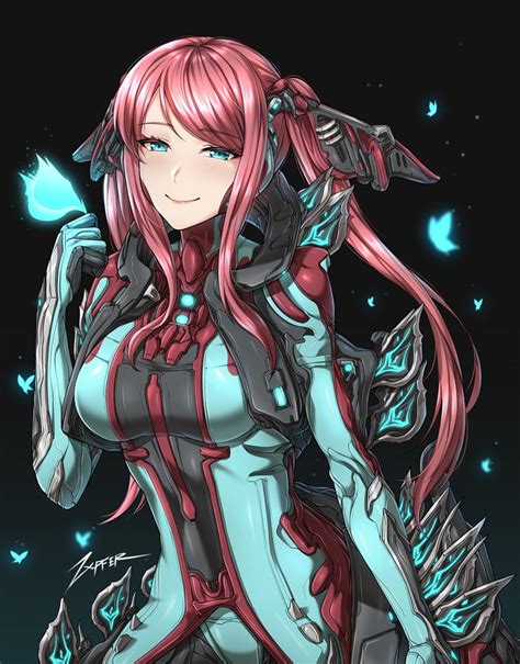 Zxpfer Titania Warframe Warframe Girl Artist Name Blue Eyes