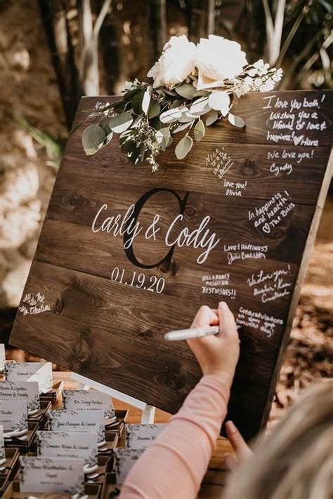 Wooden Wedding Sign Ideas For Guest Book Wedding Ceremony Signs Rustic