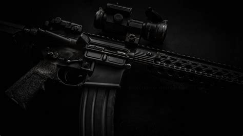 Gun Pistol Weapon Military Assault Rifle Sniper Wallpaper 2048x1152