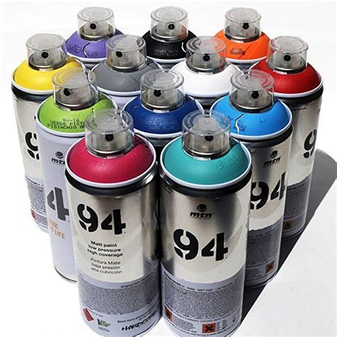 Montana Mtn 94 Spray Paint 400ml Popular Colors Set Of 12 Graffiti