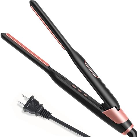 Small Flat Iron For Short Hair Temperature Adjustable Pencil Flat Iron