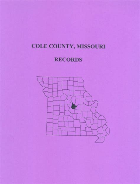 Cole County Missouri Records Mountain Press And Southern Genealogy Books