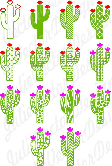 Cute Cactus Collection SVG Cutting Files Cactus svg Cactus | Etsy