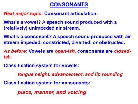 Consonants Ppt