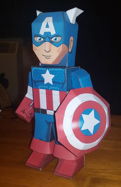Papercraft Captain America Papercraft4u Free Papercrafts Paper