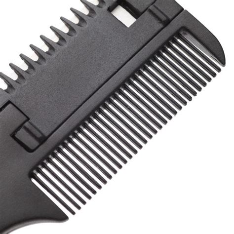 Brainbow 1pc Super Hair Razor Comb Black Handle Hair Razor Cutting