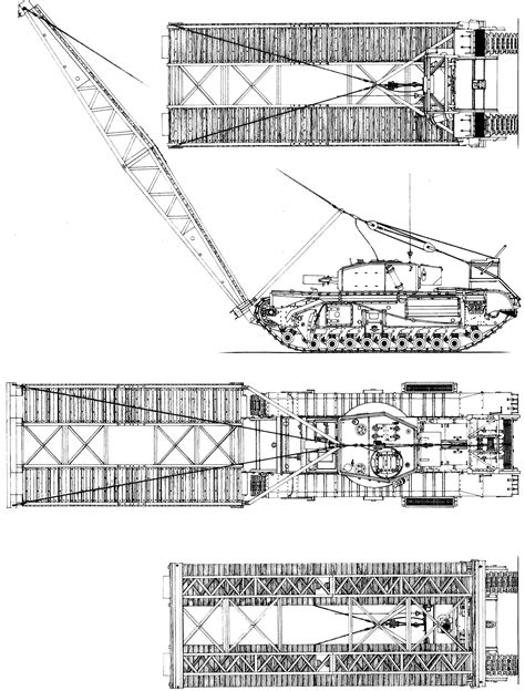 Churchill Avre Blueprint British Tank Churchill Military Pictures