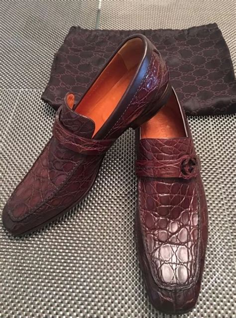 Beautiful Gucci Crocodile Shoes Dress Shoes Men Alligator Dress