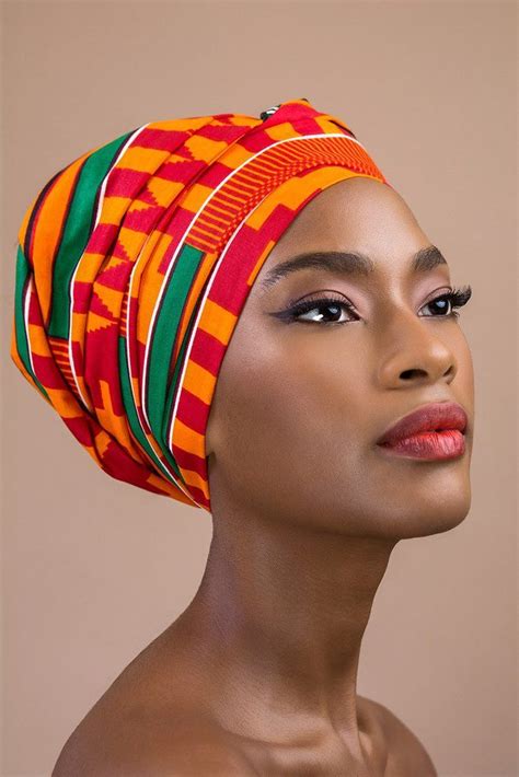 African Print Head Wrap African Beauty African Women African Art