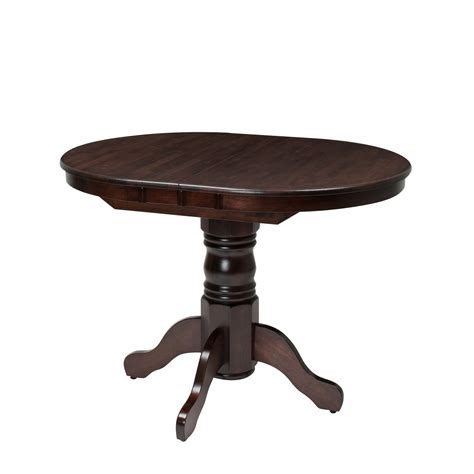 Corliving Dillon Extendable Cappuccino Stained Oval Pedestal Dining